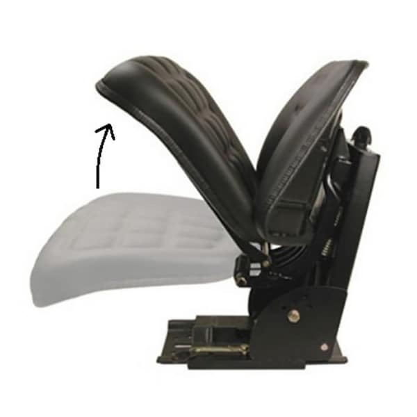 Aftermarket Universal Seat w Base And Full Suspension Fits Massey Fits Case IH White F TF222BL - main